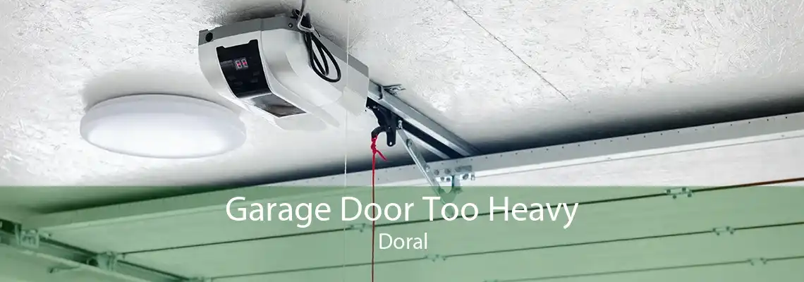 Garage Door Too Heavy Doral