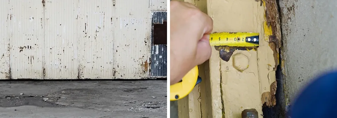 Lift Master Rusty Garage Doors in Doral, Florida