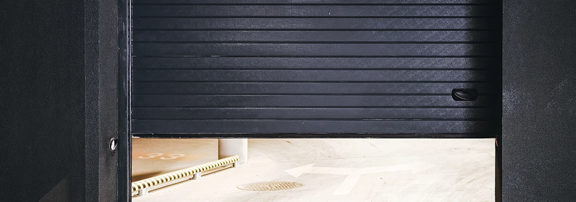 Residential Black Garage Door Installation in Doral, FL